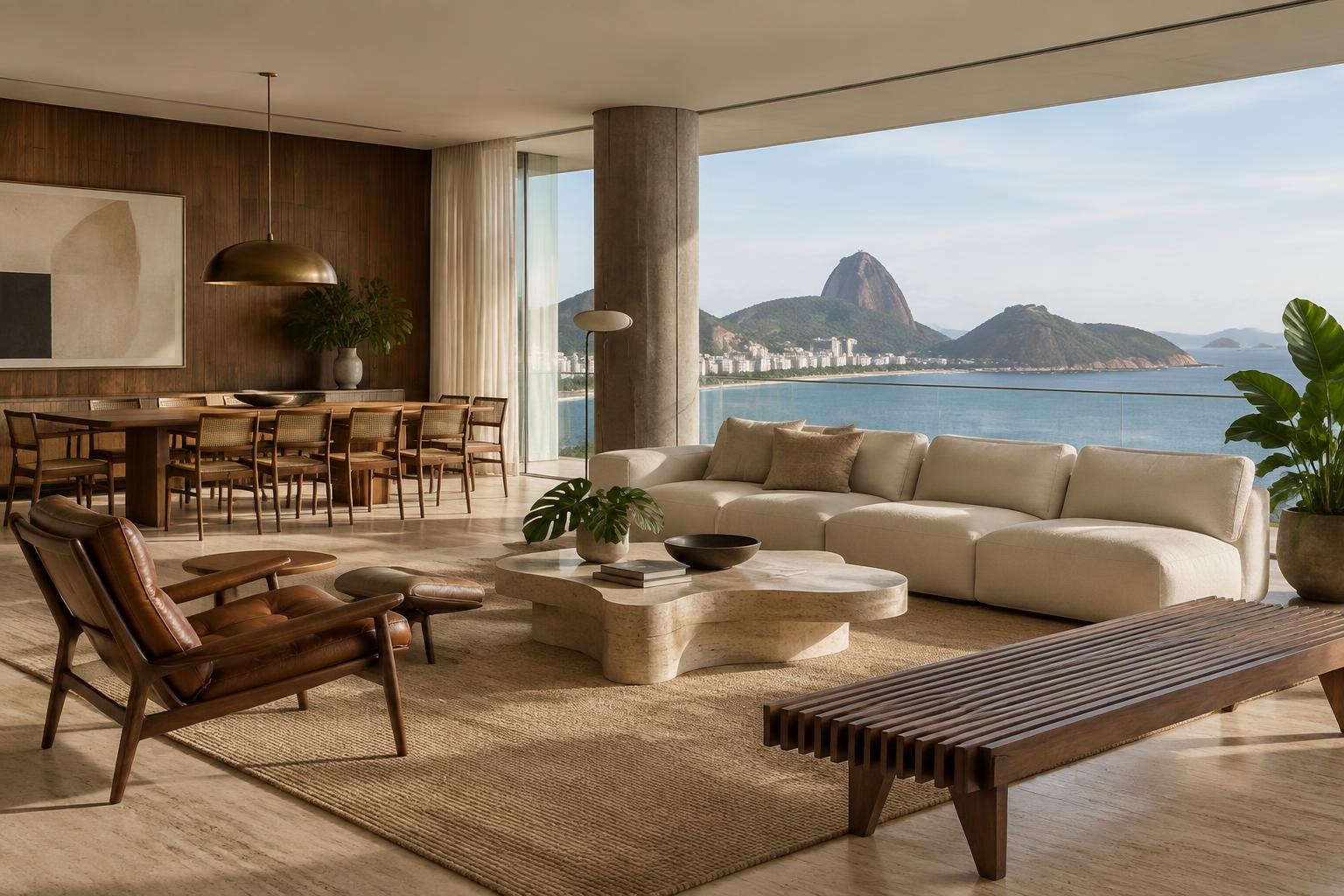 Interior contemporâneo projetado pelo Atelier Áurea